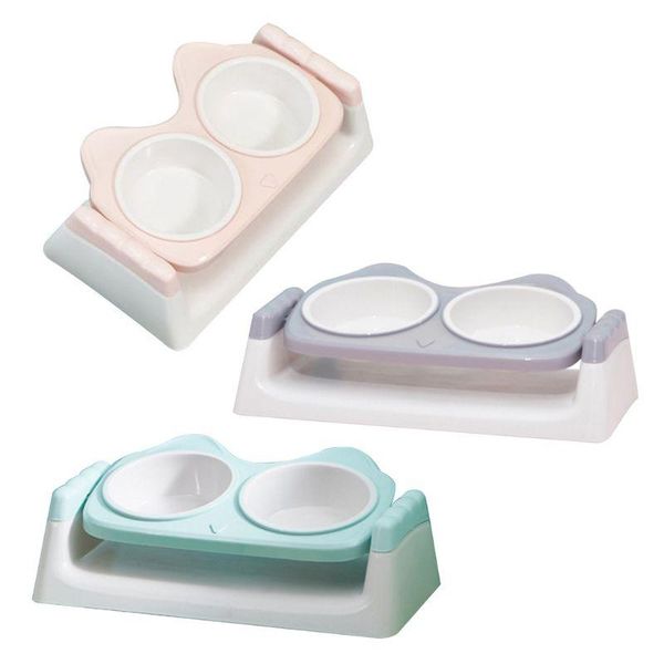 dog cat double bowl with raised stand pet water feeder 15° tilted dispenser bowls & feeders
dog cat double bowl with raised stand pet water feeder 15° tilted dispenser bowls & feeders