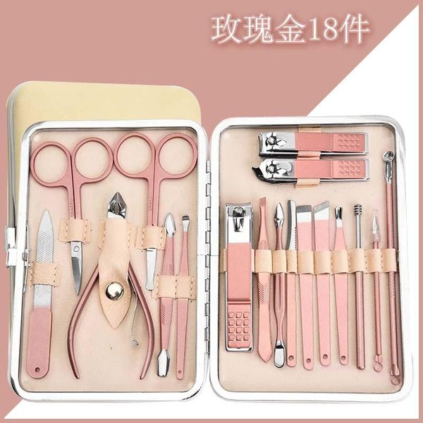 nail art kits rose gold clippers 18-piece boxed clipper set fingernail maintenance kit printable logo
nail art kits rose gold clippers 18-piece boxed clipper set fingernail maintenance kit printable logo