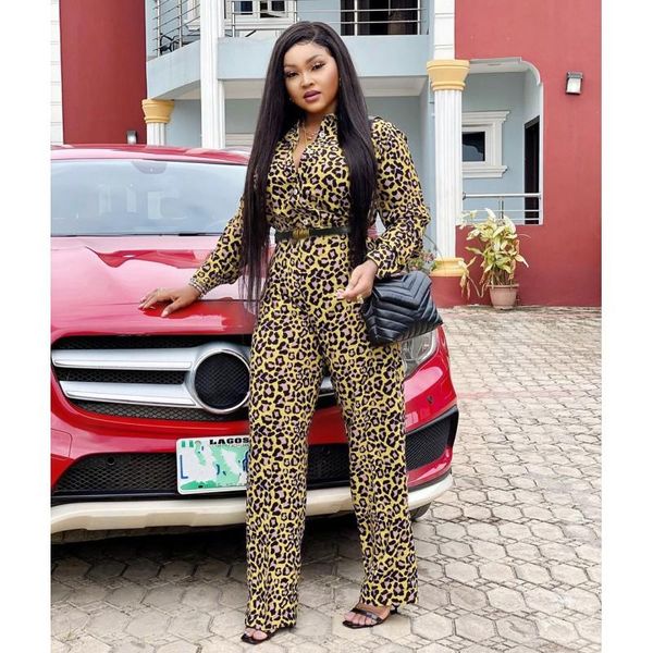 women's jumpsuits & rompers 2021 women jumpsuit leopard print spring autum female plus size elegant loose trousers casual long pants ov, Black;white
women's jumpsuits & rompers 2021 women jumpsuit leopard print spring autum female plus size elegant loose trousers casual long pants ov, Black;white