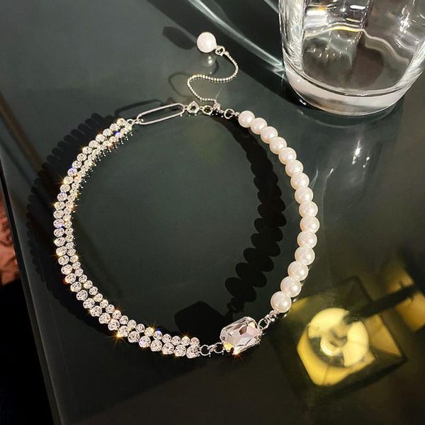 chokers ins style simulation pearl asymmetric choker multilayer necklaces for women trendy naive and romantic clavicle chain, Golden;silver
chokers ins style simulation pearl asymmetric choker multilayer necklaces for women trendy naive and romantic clavicle chain, Golden;silver