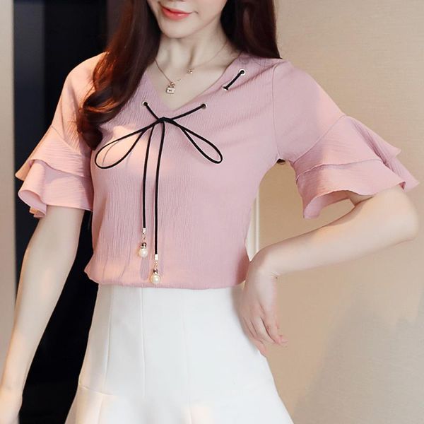 women's blouses & shirts women summer casual solid short sleeve v-neck blouse white shirt chemisier femme nouvelle collection high qual
women's blouses & shirts women summer casual solid short sleeve v-neck blouse white shirt chemisier femme nouvelle collection high qual