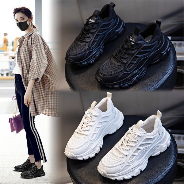leather daddy shoes women's fashion running autumn 2021 thick soled elevated sports casual, Black;white
leather daddy shoes women's fashion running autumn 2021 thick soled elevated sports casual, Black;white