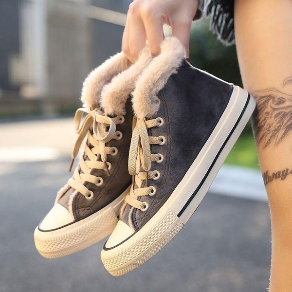boots winter cotton shoes simple plus velvet high canvas korean version of the thick warm two, Black
boots winter cotton shoes simple plus velvet high canvas korean version of the thick warm two, Black