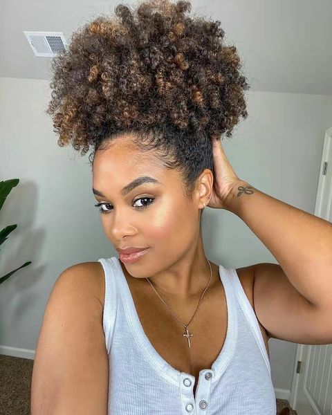afro kinky curly ponytails human hair remy brazilian drawstring ponytail 1 piece clip in hair extensions 1b pony tail, Black
afro kinky curly ponytails human hair remy brazilian drawstring ponytail 1 piece clip in hair extensions 1b pony tail, Black