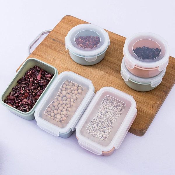 storage container plastic kitchen refrigerator noodle box multigrain tank transparent sealed pantry bottles & jars
storage container plastic kitchen refrigerator noodle box multigrain tank transparent sealed pantry bottles & jars