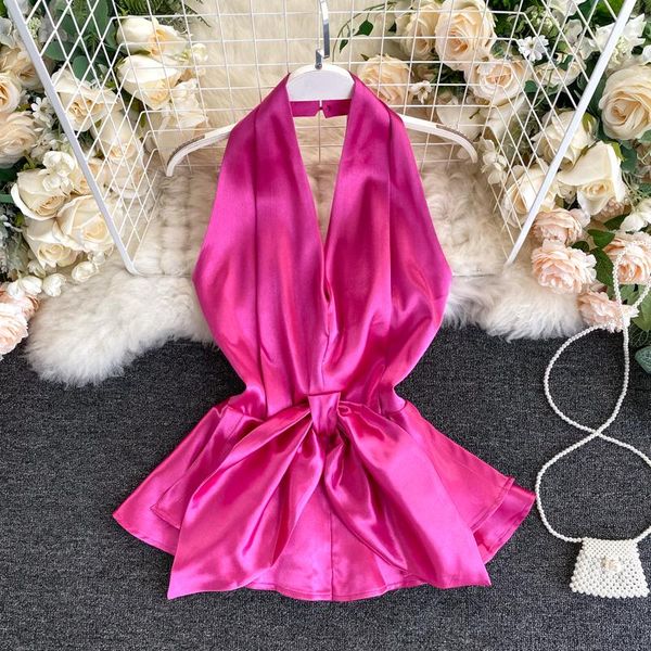 women's blouses & shirts casual women sleeveless blouse 2021 summer bow basic chic ins streetwear vintage back hollow out female shirt, White
women's blouses & shirts casual women sleeveless blouse 2021 summer bow basic chic ins streetwear vintage back hollow out female shirt, White