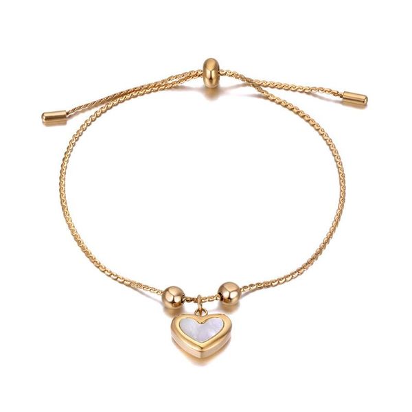 charm bracelets fashion 316l stainless steel shell heart for women bohemia adjustable party bracelet jewelry b20214, Golden;silver
charm bracelets fashion 316l stainless steel shell heart for women bohemia adjustable party bracelet jewelry b20214, Golden;silver