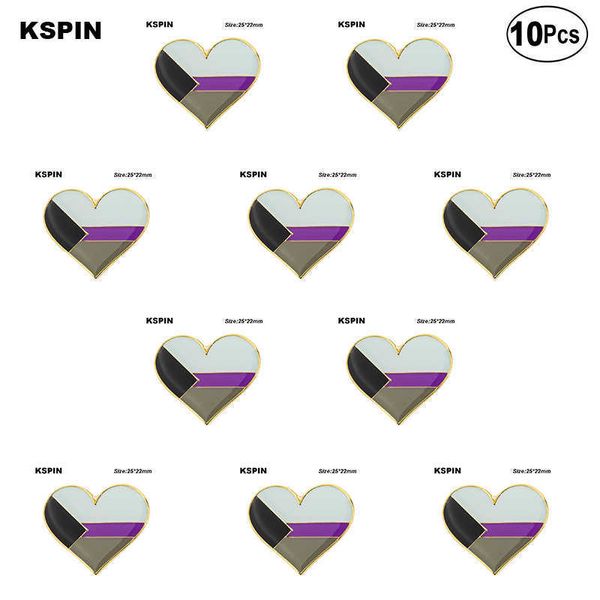 demisexual pride flag brooches lapel pin flag badge brooch pins badges, Gray 
demisexual pride flag brooches lapel pin flag badge brooch pins badges, Gray