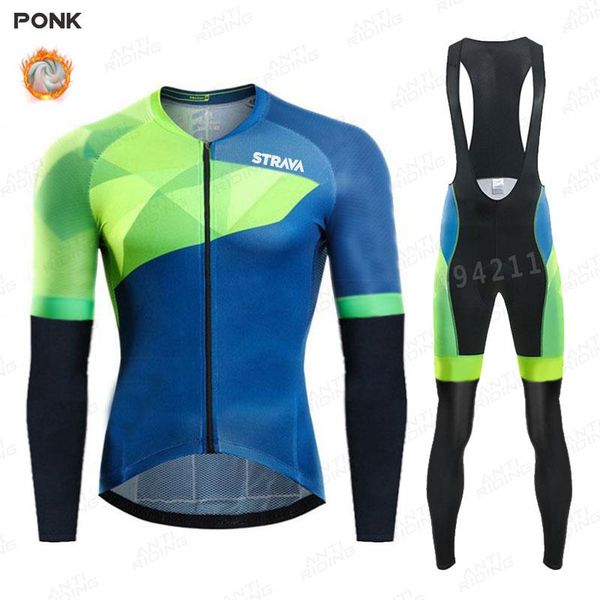 racing sets strava winter cycling jersey set warm bike clothes long sleeve mtb bicycle thermal fleece clothing ropa ciclismo, Black;blue
racing sets strava winter cycling jersey set warm bike clothes long sleeve mtb bicycle thermal fleece clothing ropa ciclismo, Black;blue