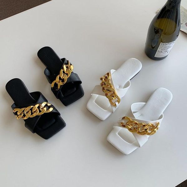 slippers 2021 summer women fashion gold chian ladies outdoor slides flat heel casual beach sandal shoes flip flops, Black
slippers 2021 summer women fashion gold chian ladies outdoor slides flat heel casual beach sandal shoes flip flops, Black