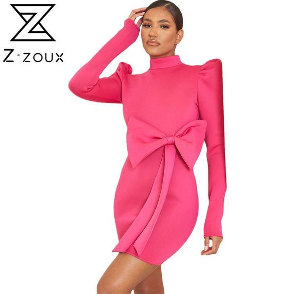 casual dresses z-zoux women dress stand collar long sleeve mini bow puff sleeves ladies slim thin plus size 2021, Black;gray
casual dresses z-zoux women dress stand collar long sleeve mini bow puff sleeves ladies slim thin plus size 2021, Black;gray