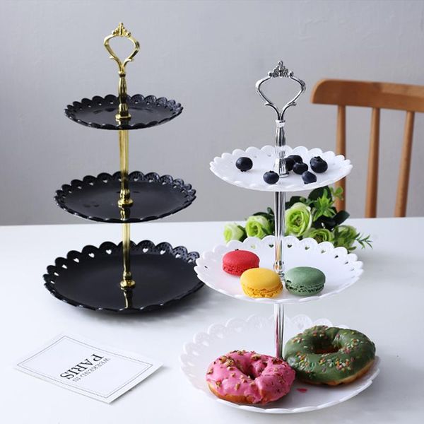 kitchen storage & organization european style wedding party holiday three-layer plastic fruit plate dessert tray candy dishes cake rack disp
kitchen storage & organization european style wedding party holiday three-layer plastic fruit plate dessert tray candy dishes cake rack disp