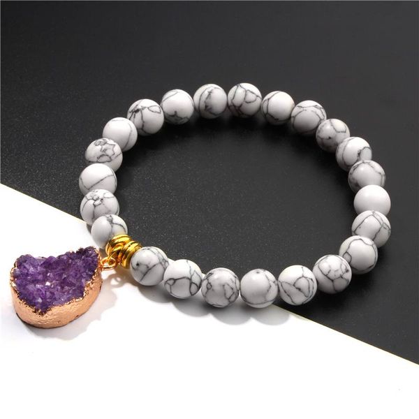 beaded, strands natural white howlite turquoises stone beads bracelet fashion colorful druzy agates charm yoga meditation jewelry gift, Black
beaded, strands natural white howlite turquoises stone beads bracelet fashion colorful druzy agates charm yoga meditation jewelry gift, Black