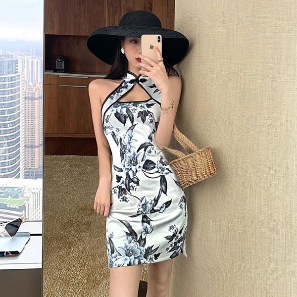 casual dresses coigarsam cheongsam print women one-piece dress korean vintage light blue 270, Black;gray
casual dresses coigarsam cheongsam print women one-piece dress korean vintage light blue 270, Black;gray