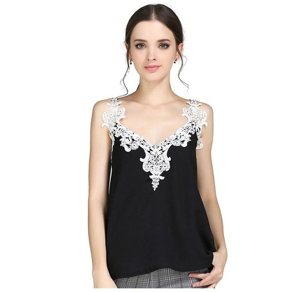 women's blouses & shirts women lace stitching chiffon sleeveless v-neck casual white blouse
women's blouses & shirts women lace stitching chiffon sleeveless v-neck casual white blouse