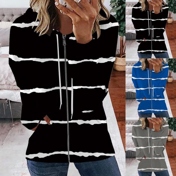 women's hoodies & sweatshirts 2021 women long sleeve zip-up hoodie jacket casual pockets print sweatshirt coat sport walking ro, Black
women's hoodies & sweatshirts 2021 women long sleeve zip-up hoodie jacket casual pockets print sweatshirt coat sport walking ro, Black