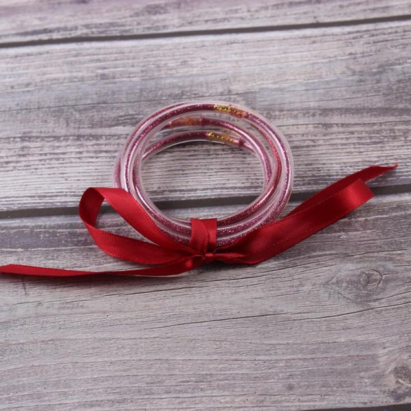bangle red glitter jelly bracelet set - gold powder lining fashion jewelry lightweight cute bracelets for women girl, Black
bangle red glitter jelly bracelet set - gold powder lining fashion jewelry lightweight cute bracelets for women girl, Black