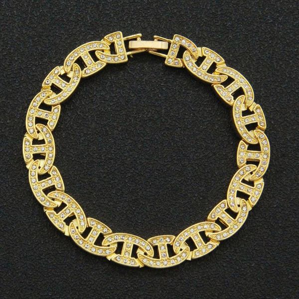 charm bracelets andshiny hip hop punk men stitching bracelet full zircon fashion oval cuban link chain personality bangle accessories jewelr, Golden;silver
charm bracelets andshiny hip hop punk men stitching bracelet full zircon fashion oval cuban link chain personality bangle accessories jewelr, Golden;silver