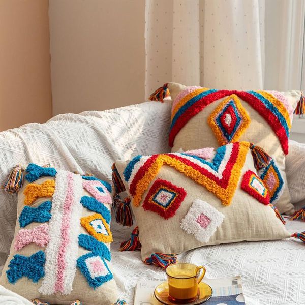 cushion/decorative pillow moroccan embroidery cushion cover handmade boho ethnic with tassels 45x45cm/30x50cm home sofa car decoration
cushion/decorative pillow moroccan embroidery cushion cover handmade boho ethnic with tassels 45x45cm/30x50cm home sofa car decoration