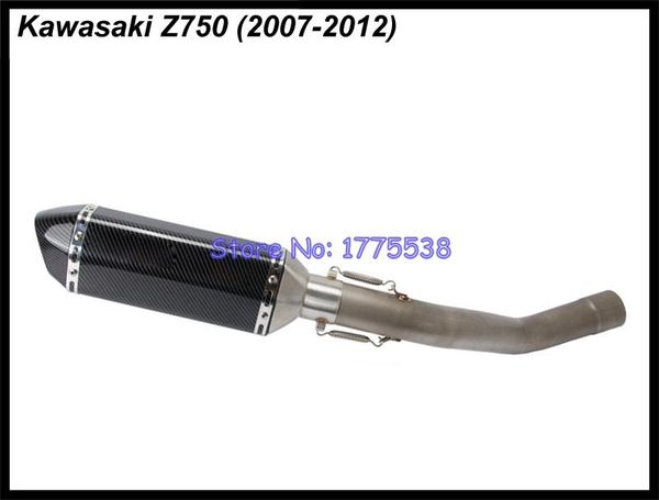 motorcycle exhaust system muffler escape full link pipe for z750 2007-2012 carbon fiber motorbike leak mid
motorcycle exhaust system muffler escape full link pipe for z750 2007-2012 carbon fiber motorbike leak mid