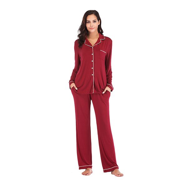 women's two piece pants fashionable and elegant women pajamass cardigan long sleeved trousers pajamases button pajamas home set, White
women's two piece pants fashionable and elegant women pajamass cardigan long sleeved trousers pajamases button pajamas home set, White