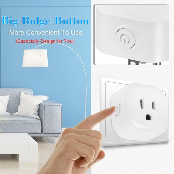 wifi smart outlet mini socket button support app remote control timing function voice control
wifi smart outlet mini socket button support app remote control timing function voice control