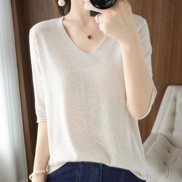 women's t-shirt 2021 summer worsted wool short-sleeved solid color v-neck loose hedging cotton and linen half-sleeved to, White
women's t-shirt 2021 summer worsted wool short-sleeved solid color v-neck loose hedging cotton and linen half-sleeved to, White