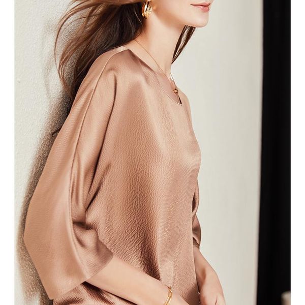 women's blouses & shirts graceful goddess silk blouse women shirt nude 6a pearl satin solid color feeling loose heavy, White
women's blouses & shirts graceful goddess silk blouse women shirt nude 6a pearl satin solid color feeling loose heavy, White