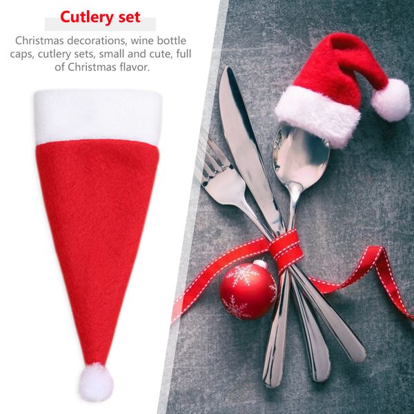 new christmas decoration cutlery fork set christmas hats storage tools bottle small toys festive atmosphere mini hat cap#38
new christmas decoration cutlery fork set christmas hats storage tools bottle small toys festive atmosphere mini hat cap#38