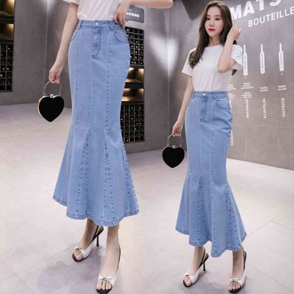 tingyili long mermaid denim womens skirts korean bodycon tight maxi flare blue jeans trumpet plus size, Black
tingyili long mermaid denim womens skirts korean bodycon tight maxi flare blue jeans trumpet plus size, Black