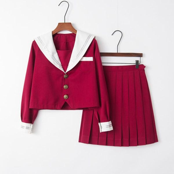 clothing sets red jk uniform autumn summer japanese school uniforms high for girls sailor pleated skirt cosplay, White
clothing sets red jk uniform autumn summer japanese school uniforms high for girls sailor pleated skirt cosplay, White