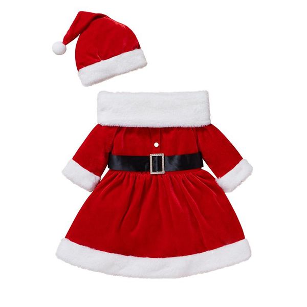 girl's dresses 6m-4y kids girls christmas flannel dress set xmas party long sleeve square collar hat with ball scarf winter year, Red;yellow
girl's dresses 6m-4y kids girls christmas flannel dress set xmas party long sleeve square collar hat with ball scarf winter year, Red;yellow