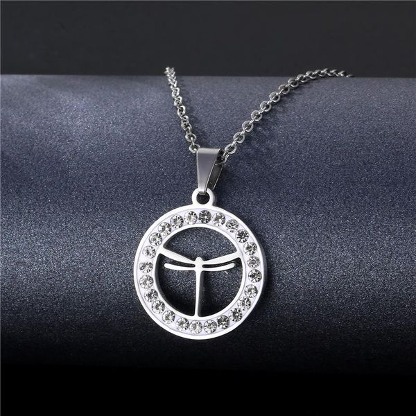 pendant necklaces crystal vintage dragonfly necklace for women insect chain fashion clavicle accessories cute jewelry, Silver
pendant necklaces crystal vintage dragonfly necklace for women insect chain fashion clavicle accessories cute jewelry, Silver