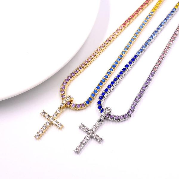 pendant necklaces fashion simple cross necklace rainbow gold silver color crystal jesus tennis chain for men women couple gift
pendant necklaces fashion simple cross necklace rainbow gold silver color crystal jesus tennis chain for men women couple gift
