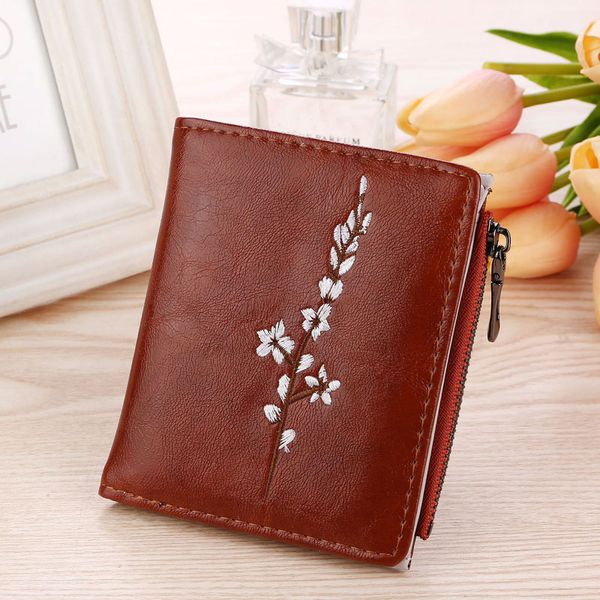 fashion casual ladies style wallet oil leather embossed plum blossom short purse card bag coin purse, Red;black
fashion casual ladies style wallet oil leather embossed plum blossom short purse card bag coin purse, Red;black