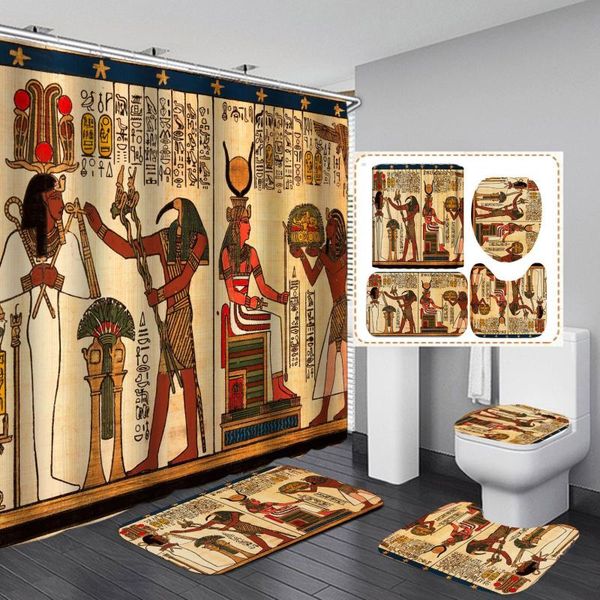 ancient egyptian pharaoh print shower curtain toilet mat floor 4 piece set thick polyester bathroom curtains
ancient egyptian pharaoh print shower curtain toilet mat floor 4 piece set thick polyester bathroom curtains