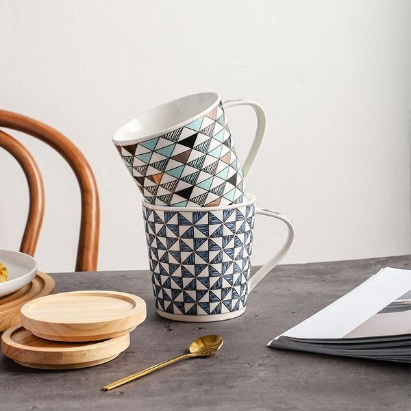 mugs modern geometric style ceramic coffee mug large capacity office tea porcelain drinkware couple breakfast milk cups with lid
mugs modern geometric style ceramic coffee mug large capacity office tea porcelain drinkware couple breakfast milk cups with lid