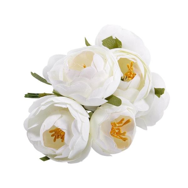 decorative flowers & wreaths 6pcs/lot simulation silk cloth bouquet bride holding (milk white)single flower diameter of about 4.5c
decorative flowers & wreaths 6pcs/lot simulation silk cloth bouquet bride holding (milk white)single flower diameter of about 4.5c