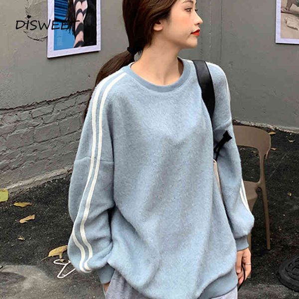 sweatshirts o-neck striped woman korean long sleeve solid loose pullover sweatshirts women winter slim women's hoodies, Black
sweatshirts o-neck striped woman korean long sleeve solid loose pullover sweatshirts women winter slim women's hoodies, Black