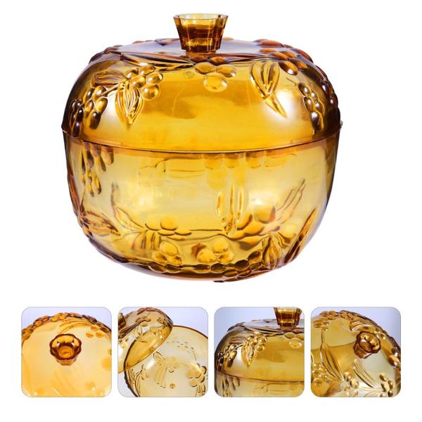 storage bottles & jars 1 pc creative fruit holder multipurpose stylish plate with lid (golden)
storage bottles & jars 1 pc creative fruit holder multipurpose stylish plate with lid (golden)