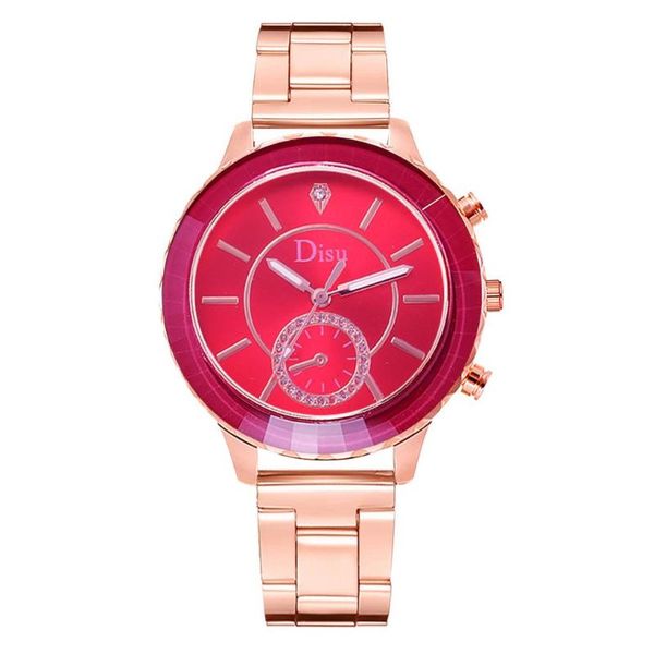 three eyes rose gold red stainless steel women watches fashion brand female wristwatches casual simple scale ladies quartz watch, Slivery;brown
three eyes rose gold red stainless steel women watches fashion brand female wristwatches casual simple scale ladies quartz watch, Slivery;brown