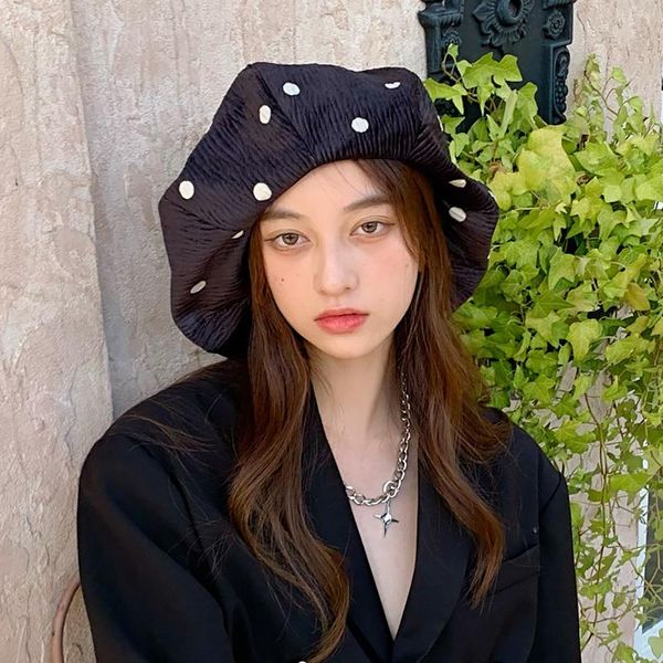 berets autumn polka dot beret for women big cloud hats glossy textured elegant luxury design octagonal cap flamboyant theatrical, Blue;gray
berets autumn polka dot beret for women big cloud hats glossy textured elegant luxury design octagonal cap flamboyant theatrical, Blue;gray