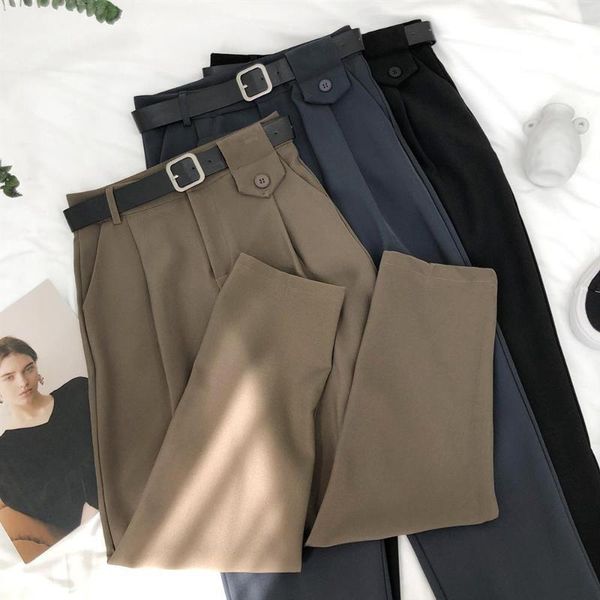 women's pants & capris autumn spring mid waist solid dress women trousers folds retro look pantalone femme pantalones mujer, Black;white
women's pants & capris autumn spring mid waist solid dress women trousers folds retro look pantalone femme pantalones mujer, Black;white