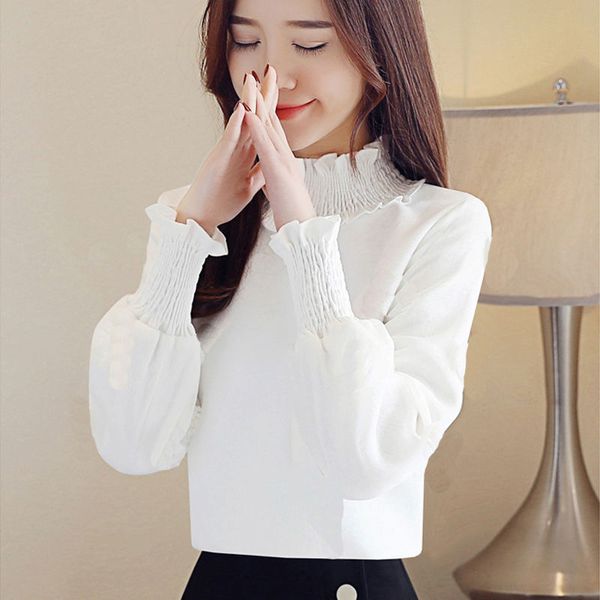 long sleeve pullover ladies bottoming shirts blouse women 2020 new autumn winter turtlenck elegant embroidered loose x0521, White
long sleeve pullover ladies bottoming shirts blouse women 2020 new autumn winter turtlenck elegant embroidered loose x0521, White