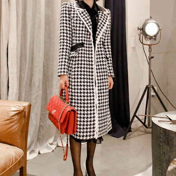arrival quality female fashion comfortable coat professional temperament open tub long, Black