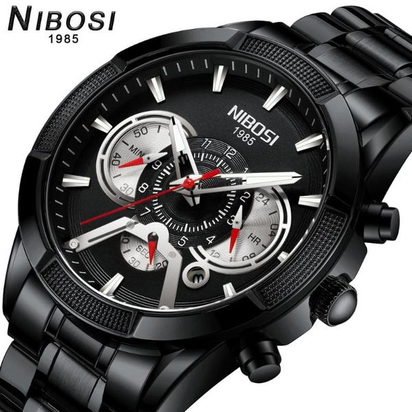 wristwatches nibosi mens watches 2021 stainless steel mess quartz watch men bussiness chronograph wristwatch relogio masculino, Slivery;brown
wristwatches nibosi mens watches 2021 stainless steel mess quartz watch men bussiness chronograph wristwatch relogio masculino, Slivery;brown
