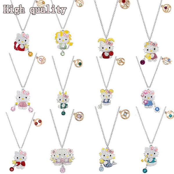 chains fashion jewelry swa cute cat 12 constellation pendant necklace simple clavicle chain gift, Silver
chains fashion jewelry swa cute cat 12 constellation pendant necklace simple clavicle chain gift, Silver