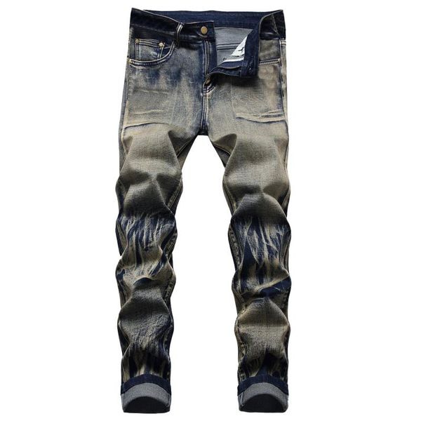 men's jeans american style fashion brand casual nostalgic retro high street pants men slim zipper plus size, Blue
men's jeans american style fashion brand casual nostalgic retro high street pants men slim zipper plus size, Blue