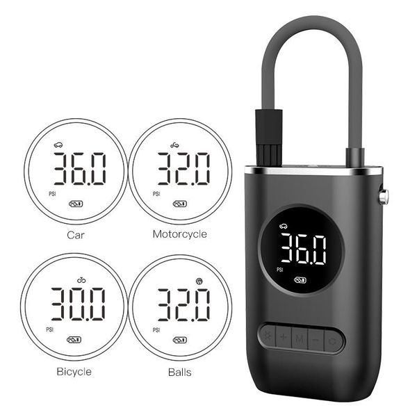 portable car air compressor electric wireless tire inflator pump rechargeable digital with lamp for motorcycle bicycle inflatable
portable car air compressor electric wireless tire inflator pump rechargeable digital with lamp for motorcycle bicycle inflatable