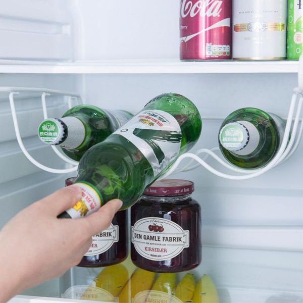 kitchen storage & organization refrigerator hanging beer rack shelf for wine bottle display 
kitchen storage & organization refrigerator hanging beer rack shelf for wine bottle display
